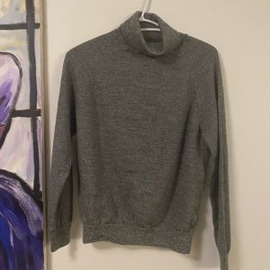 Frank and Oak Heather Gray Merino Wool Turtleneck